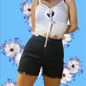 😍BOGO High waisted denim cut offs